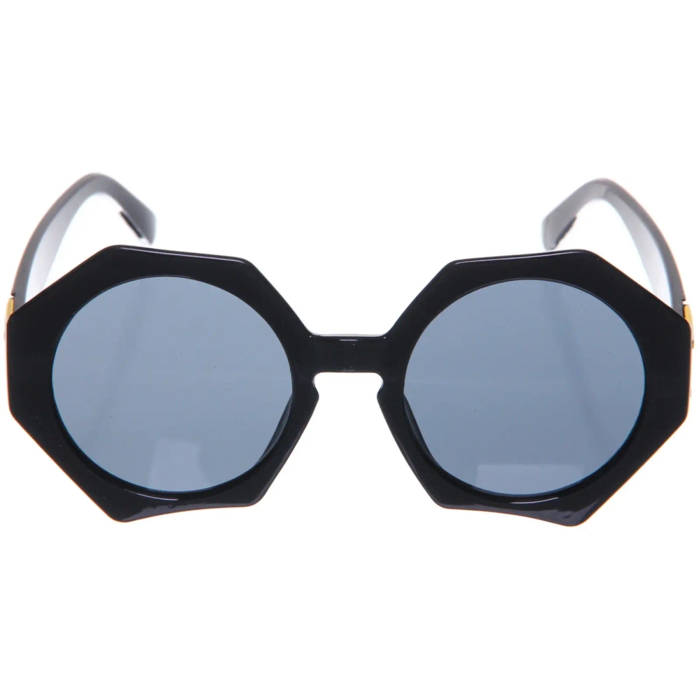 Очки солнцезащитные детские «ЖАРА», круглые, цвет черный