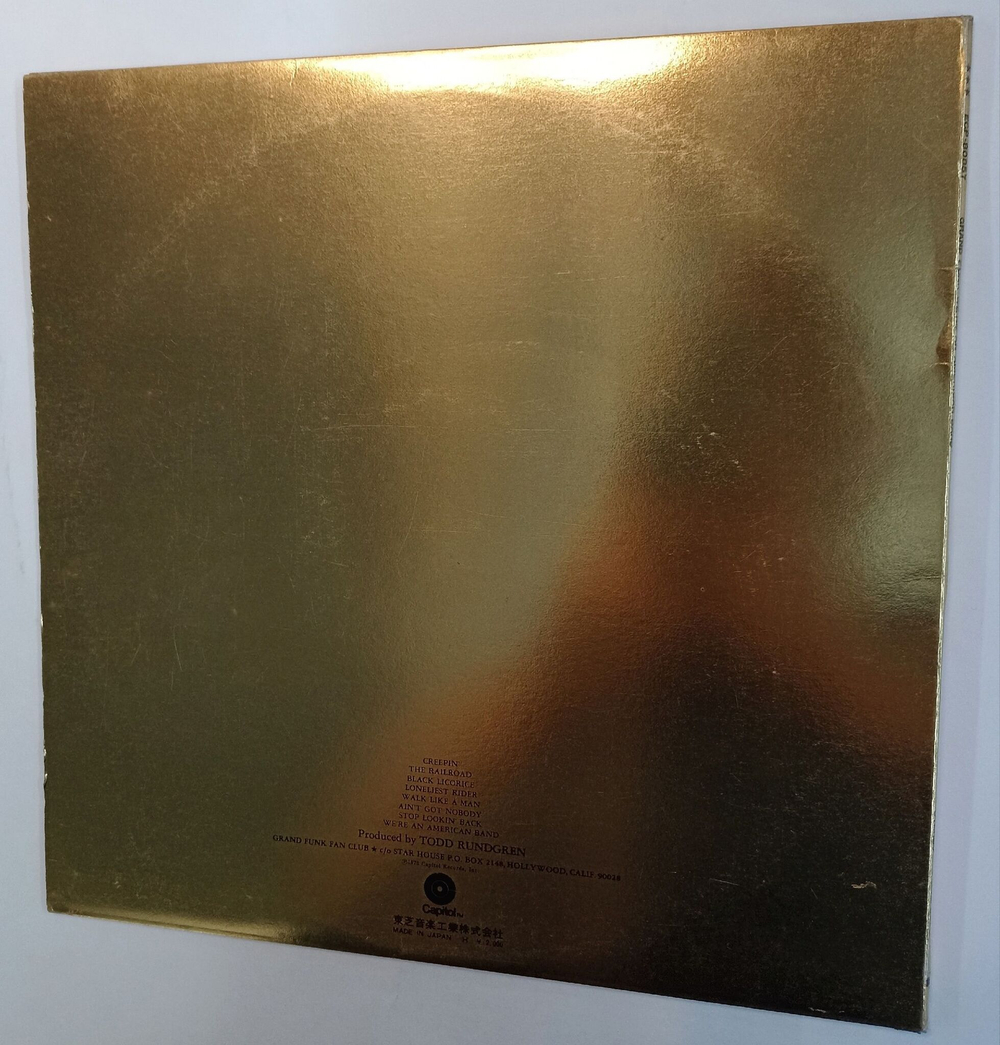 Винтажная виниловая пластинка Grand Funk Were An American Band (Japan 1973) (Gold translucent Vinyl)
