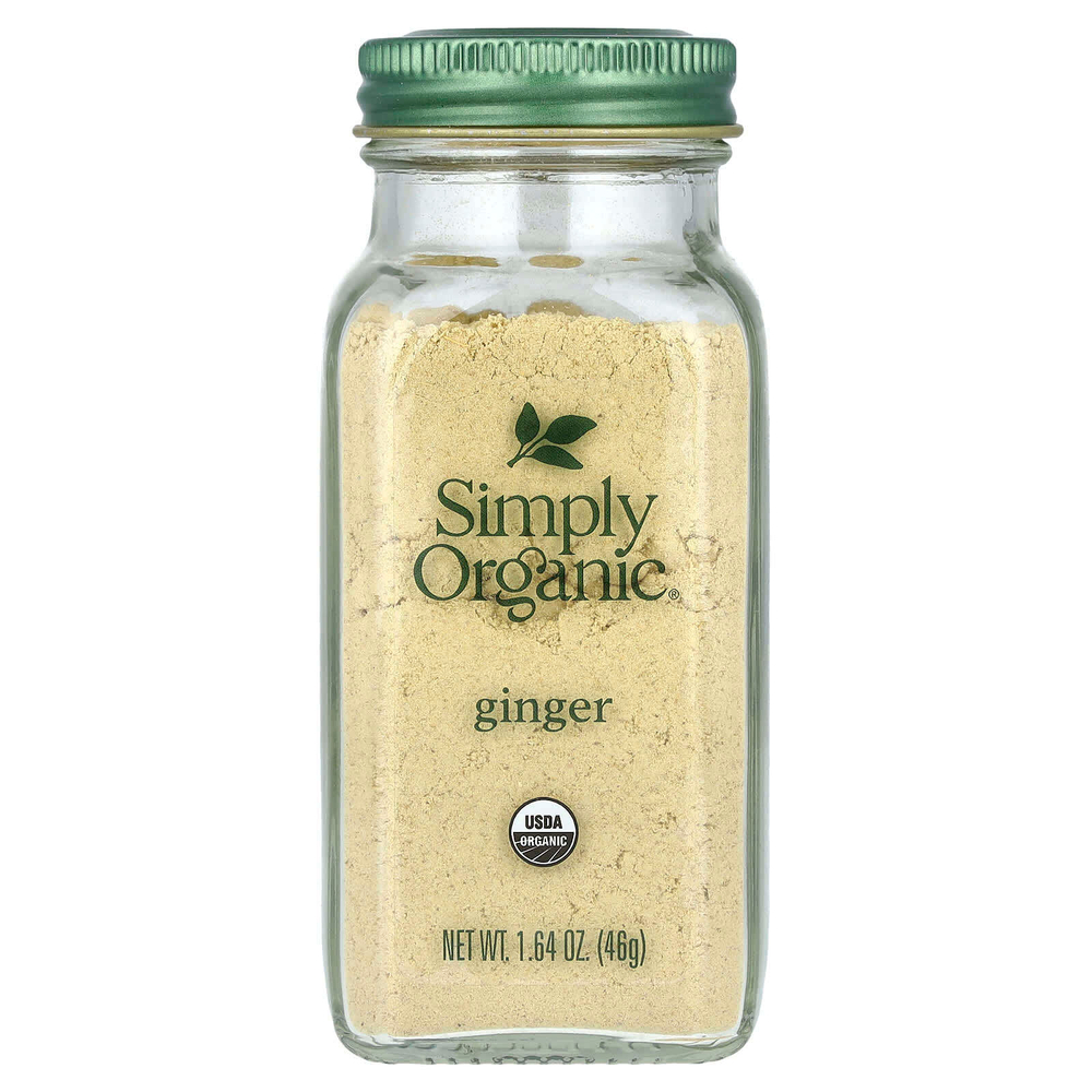 Simply Organic, Имбирь, 1,64 унции (46 г)