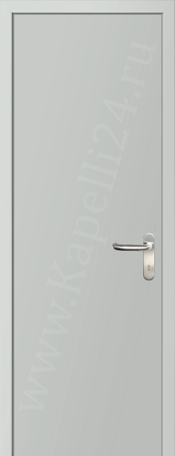 Дверь влагостойкая пластиковая KAPELLI multicolor ДГ RAL 9003 Сигнальный белый + коробка