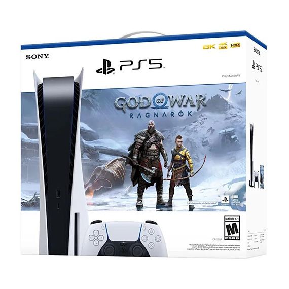 Игровая приставка Sony Playstation 5 825Gb God of War: Ragnarok Bundle (Белая)