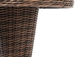 "Леванте" стол круглый из искусственного ротанга, цвет коричневый