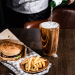 Деревянный пивной набор из сибирского кедра с блюдцем NC34