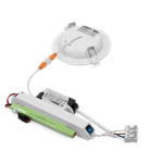 Светильник LED ДАУНЛАЙТ ДВО06-10-041-5К 10Вт 5000К с БАП EM1 IP54 Матовый 800лм 138х30мм WOLTA PRO