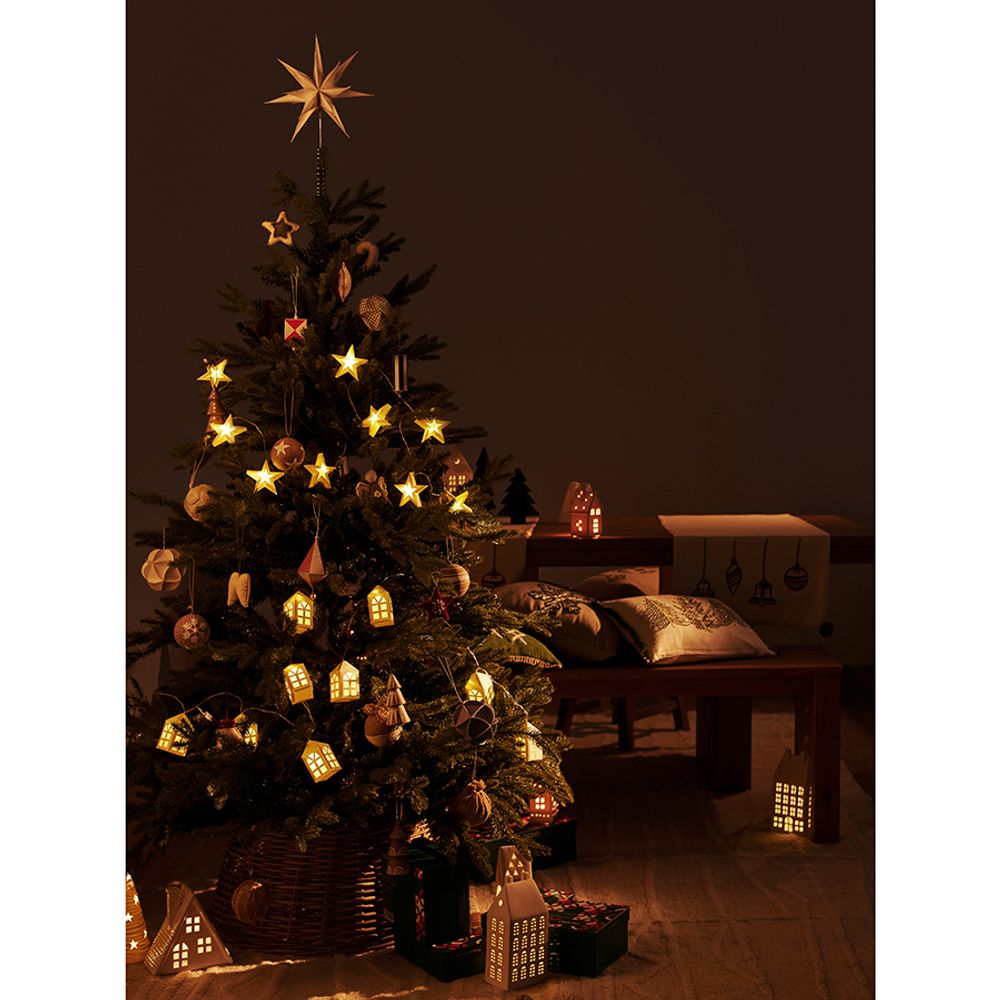 Домик из фарфора с подсветкой Aarhus из коллекции New Year Essential, 21,6 см