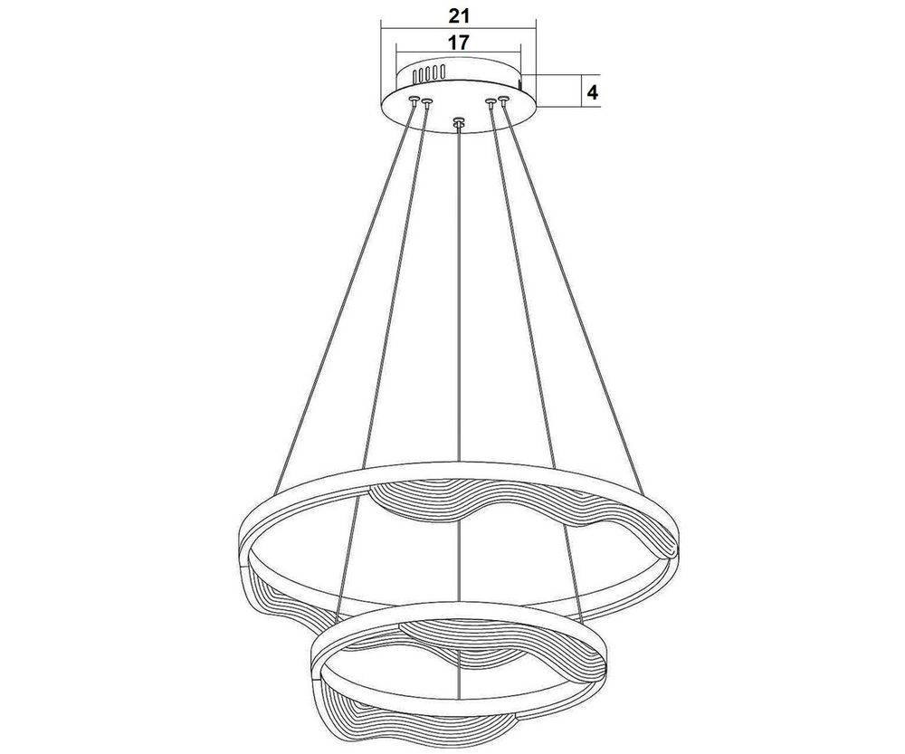Kink Light 08263-60+40,36 Подвес Кастела латунь