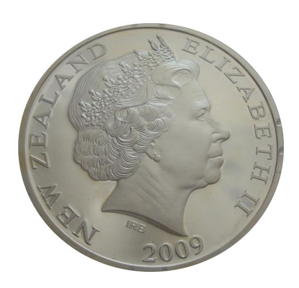 Новая Зеландия 1 доллар 2009 Гигантский орел птица СЕРЕБРО