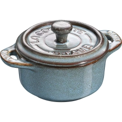 STAUB - Мини-кокотница 200мл 10см бирюзовый / артикул   40508-159-4  / GTIN 00810111