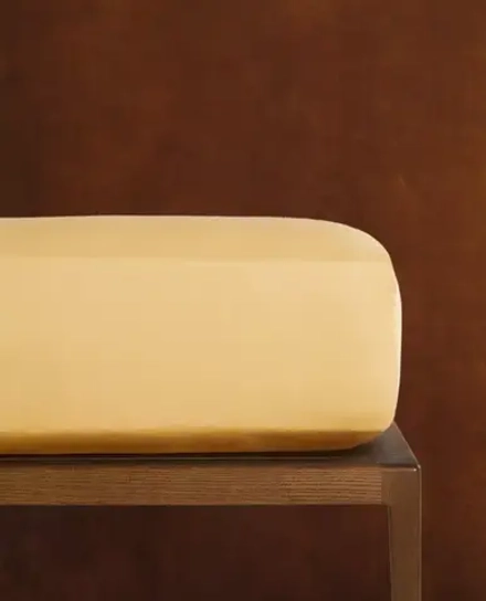 ZARA HOME (300 НИТЕЙ) НАТЯЖНАЯ ПРОСТЫНЯ ИЗ ХЛОПКА, ЖЕЛТЫЙ