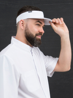 Головной убор - кепка козырек продавца Белый