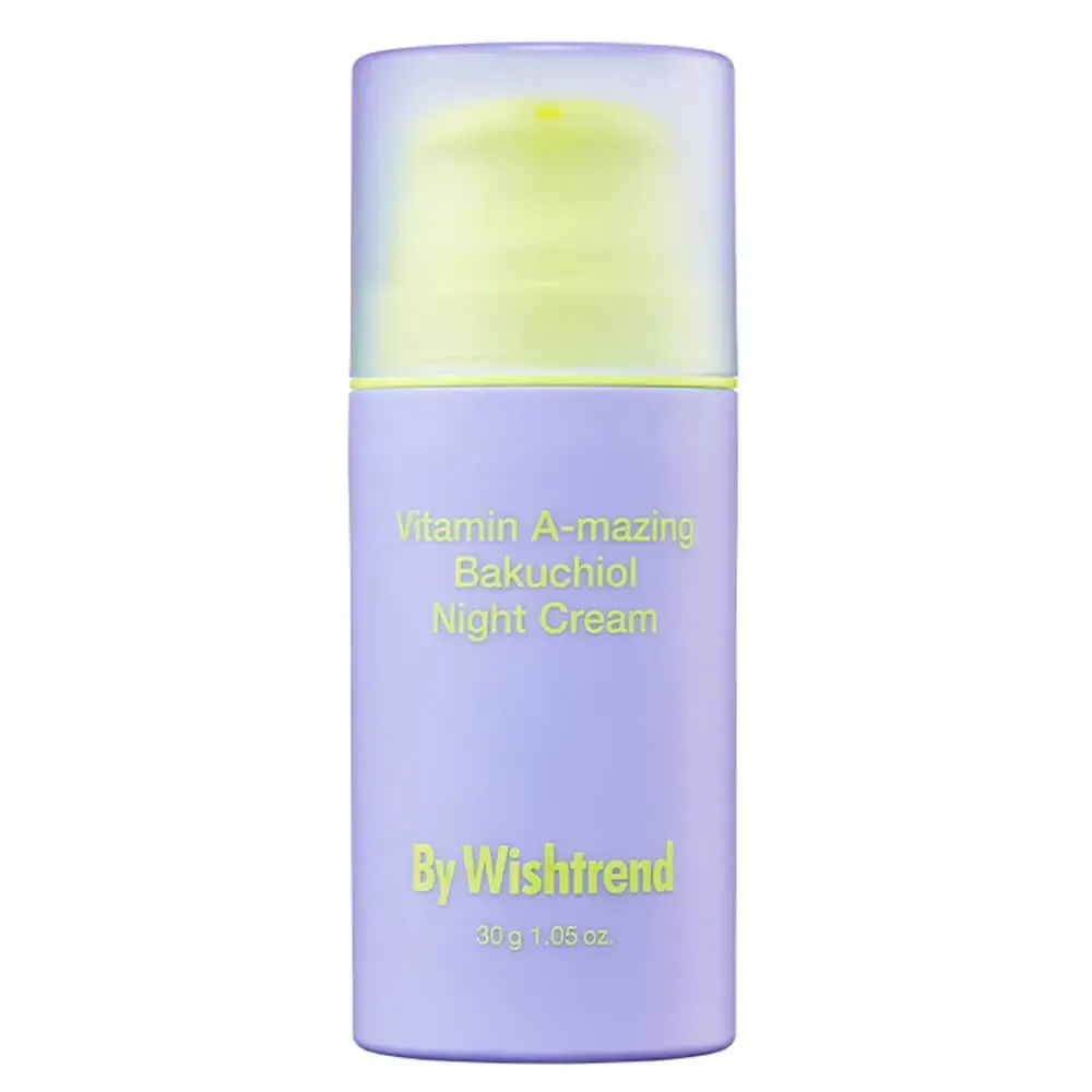 Ночной крем с ретинолом и бакучиолом By Wishtrend Vitamin A-mazing Bakuchiol Night Cream 30 гр.