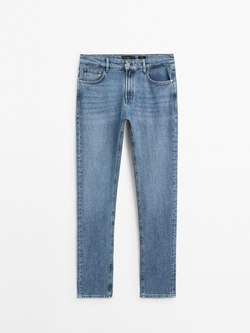 Massimo Dutti Зауженные джинсы, индиго