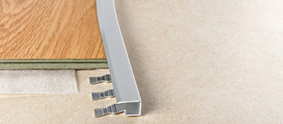 Радиусные, гнутые профили/пороги Progress Profiles Terminal curve PINTAACV 07 для напольных покрытий из ламината, паркета, керамогранита, ковролина, линолеума