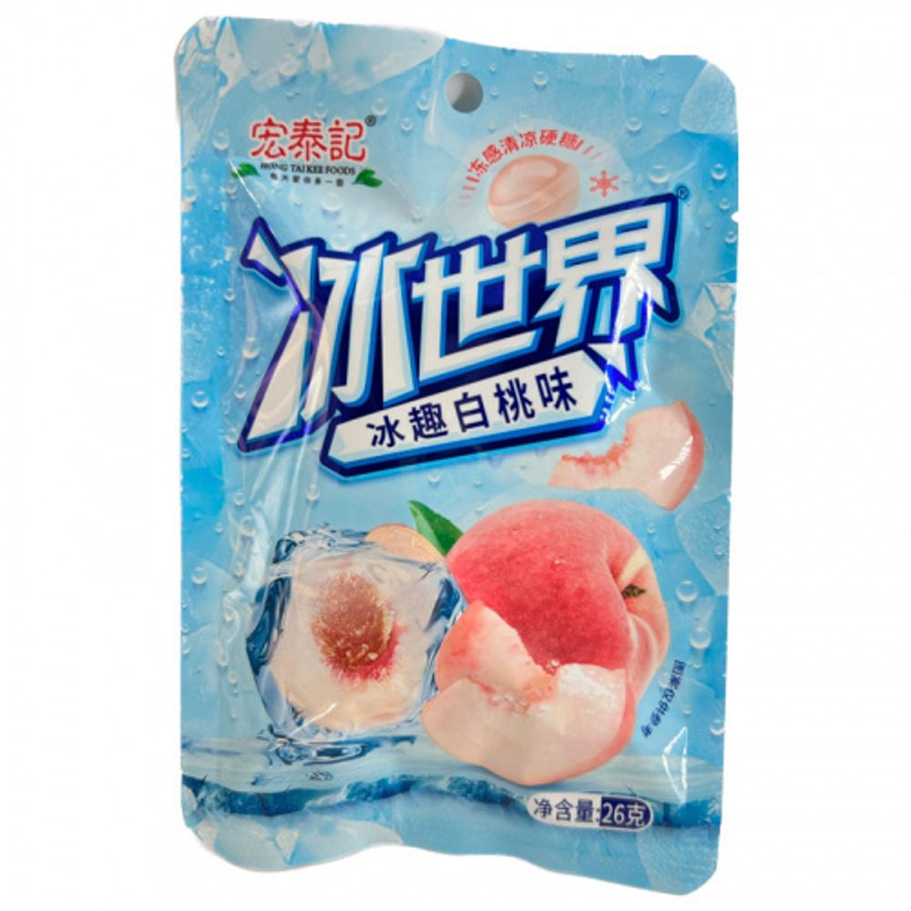 Конфеты Hong Tai Kee Foods Супер Ледяной Персик