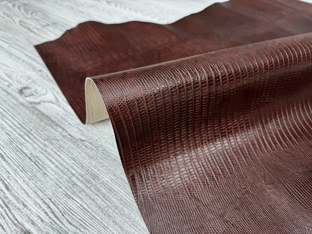 Lizard Lux Chocolade (0,8-1,0мм), цв. Коричневый, натуральная кожа