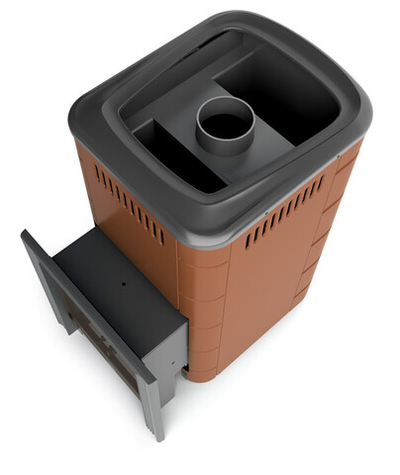 Печь банная Уренгой 2018 Carbon БСЭ терракота