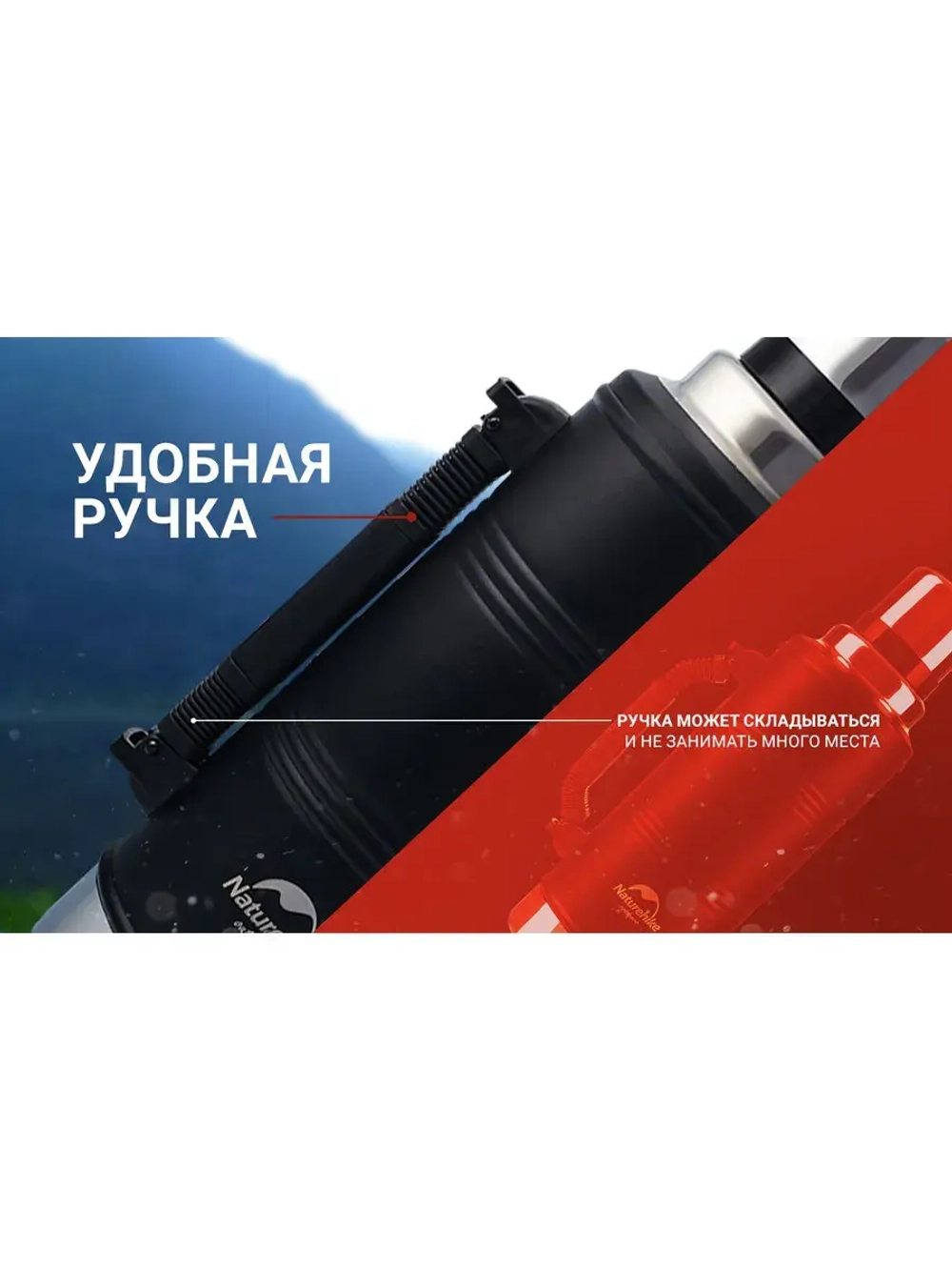 Термос Q-9H NH19SJ011 2.2L черный, 6927595740279