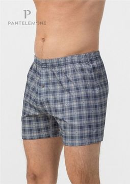 Трусы мужские семейные Pantelemone PMB-425, клетка серая