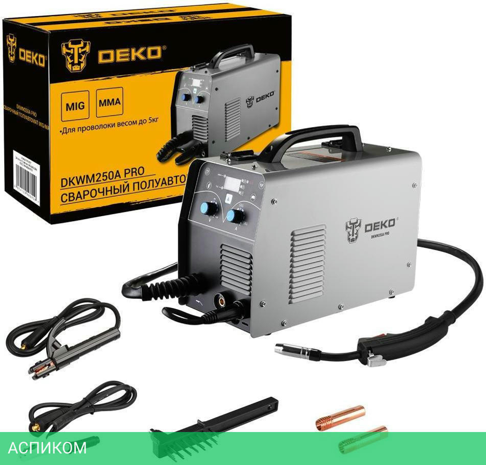 Сварочный инвертор Deko DKWM250A PRO (051-4687)