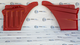 Накладка двери нижняя правая (пластиковая) красная SHACMAN X3000