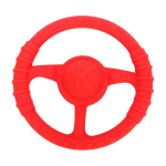 Массажер силиконовый "Руль" красный (КНОПА)