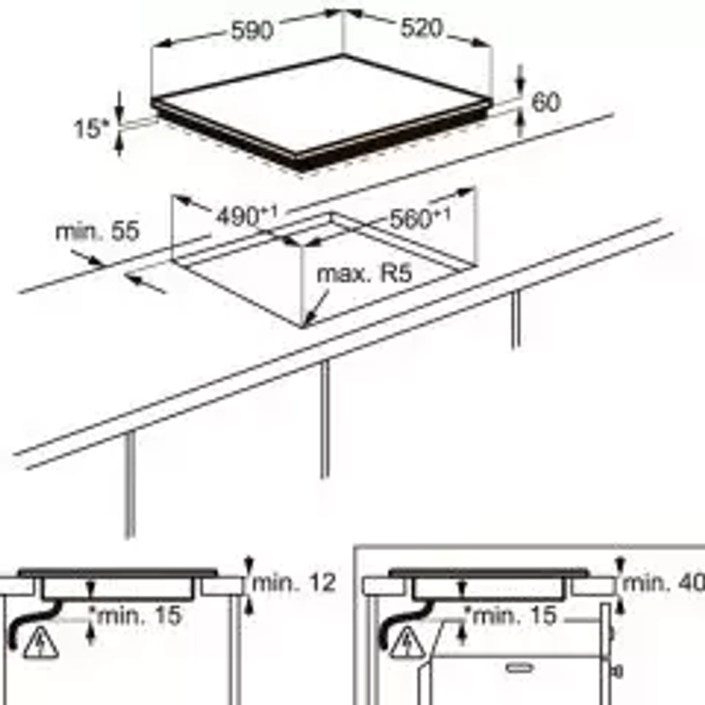 Встраиваемая индукционная варочная панель Electrolux EHH 96240 IK
