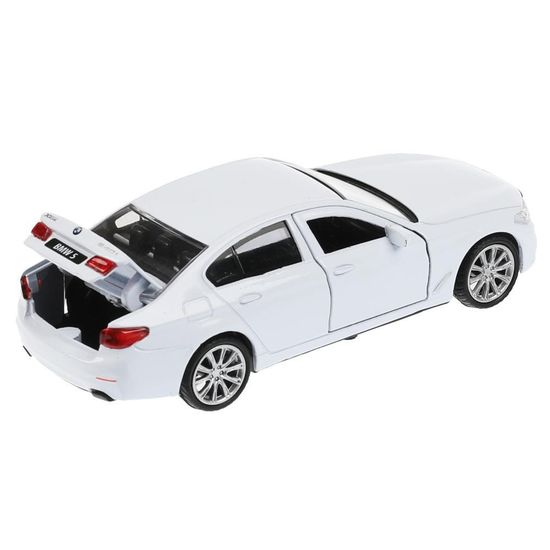 Машина металл BMW 5-ER SEDAN M-SPORT 12 см, двери, багаж, бел, кор. Технопарк
