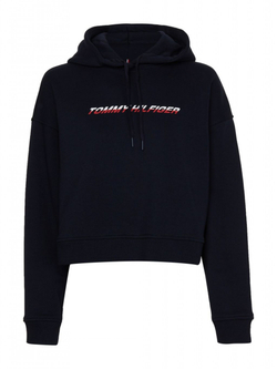 Женская Кофта теннисная Tommy Hilfiger Regular Graphic Hood - Бирюзовый