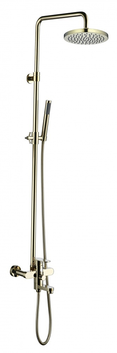 06061-Е Душевой релинг ЗОЛОТО   GANZER  (4/1шт)