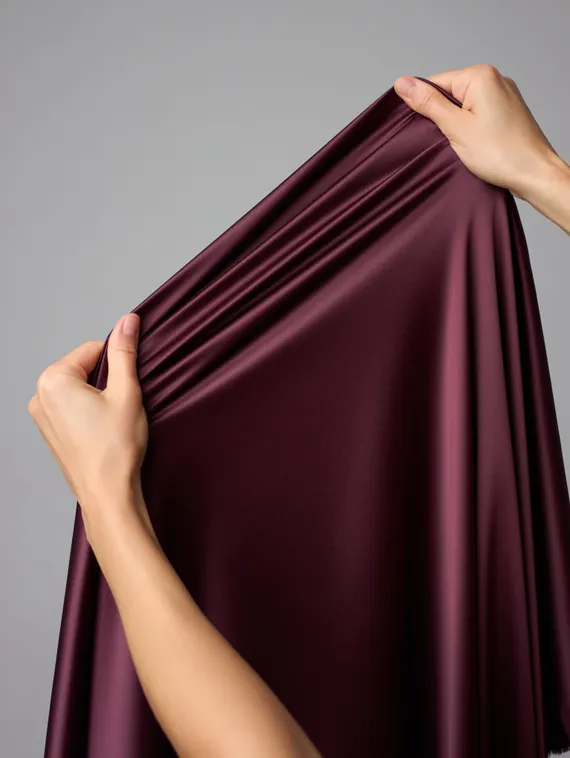 Атлас-стрейч бельевой оптом арт. 1007, Китай, слива