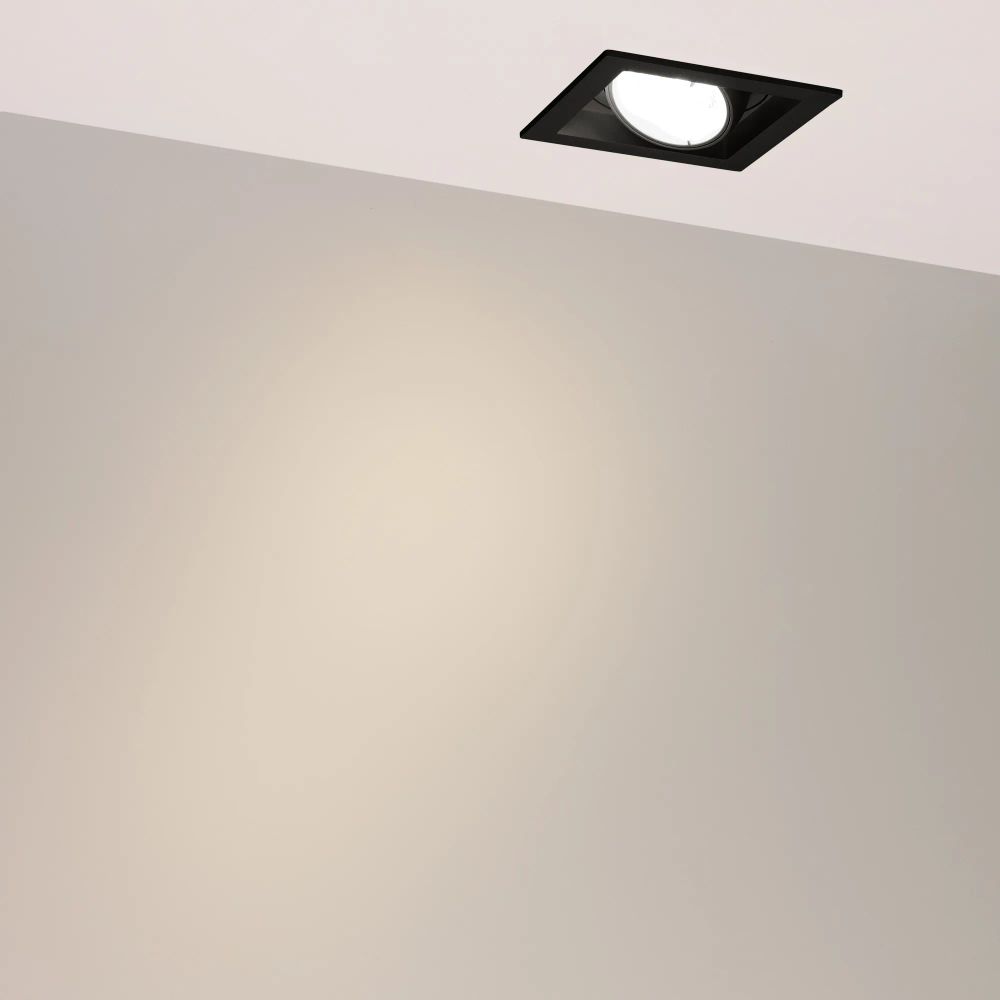 Светильник MS-VORTEX-BUILT-S117x117-20W Warm3000 (BK-BK, 20 deg, 230V) (Arlight, IP20 Металл, 5 лет) 058363