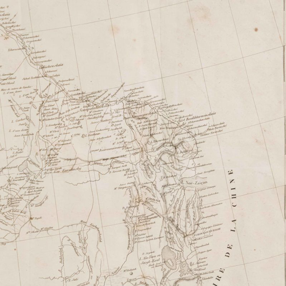 Карта территорий, населенной киргизами-казахами