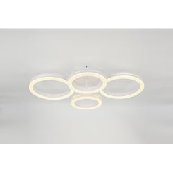 Светильник потолочный светодиодный Rivoli Juniper 6187-702 LED 75 Вт 3000-6000К белый с пультом