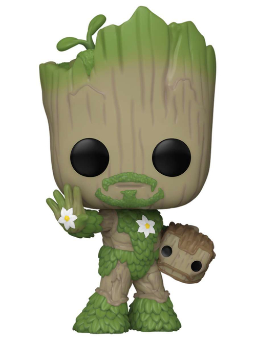 Фигурка Funko POP! Bobble Marvel We Are Groot Groot as Iron Man (1393) 79516