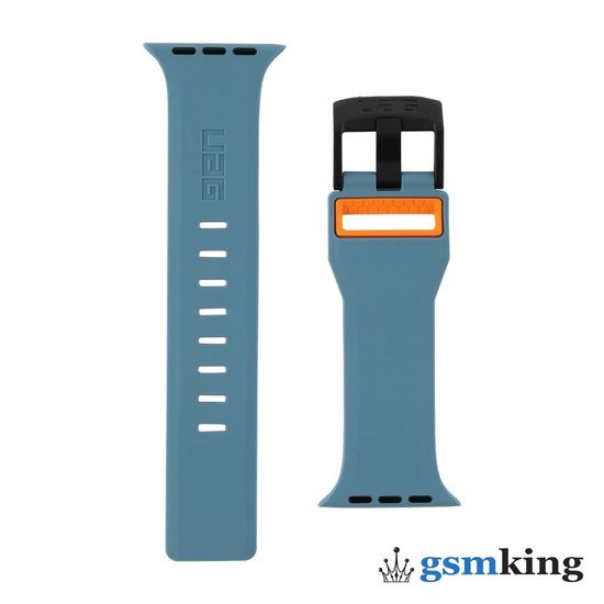 UAG Civilian Silicone Watch Strap for Apple Watch 42|44|45mm Slate / Orange (Синий)19148D115497
