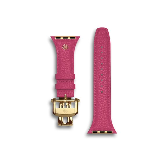 Ремешок для Apple Watch - Зернистая кожа - Розовый