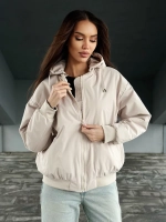 Куртка осенняя оверсайз с капюшоном