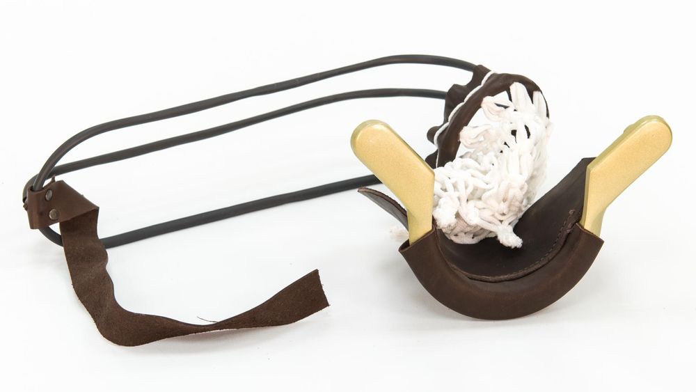 Комплект луз с выкатом RU-04, скоба - силумин (лен, кожа)