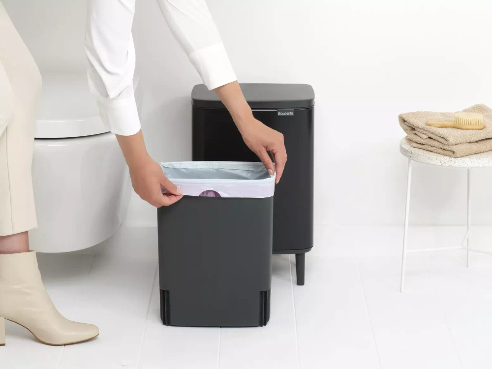 Brabantia - Контейнер для мусора Bo Touch Hi 12л матовый черный / артикул   227226  / GTIN 8710755227226