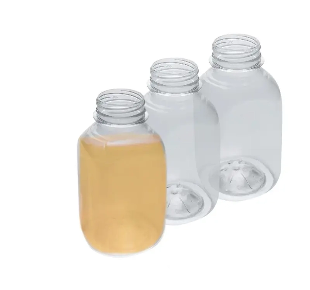 Бутылка пластиковая 0,3л d-38мм квадратная без крышки 100 шт/упак