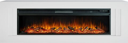 Каминокомплект Line 60 SFT - Белый с очагом Vision 60 LOG LED