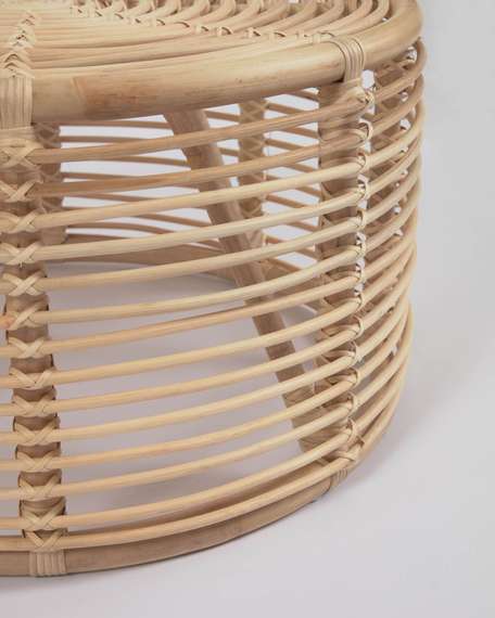 Журнальный столик Koana из ротанга Ø65 см