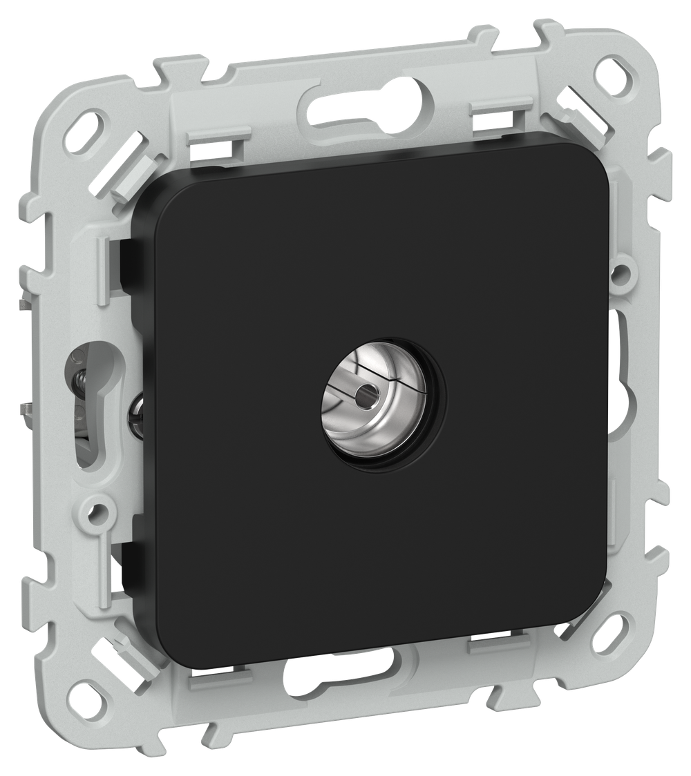 FLITE Розетка TV оконечная тип F РТВф-1-1-1-ФлЧ черный IEK