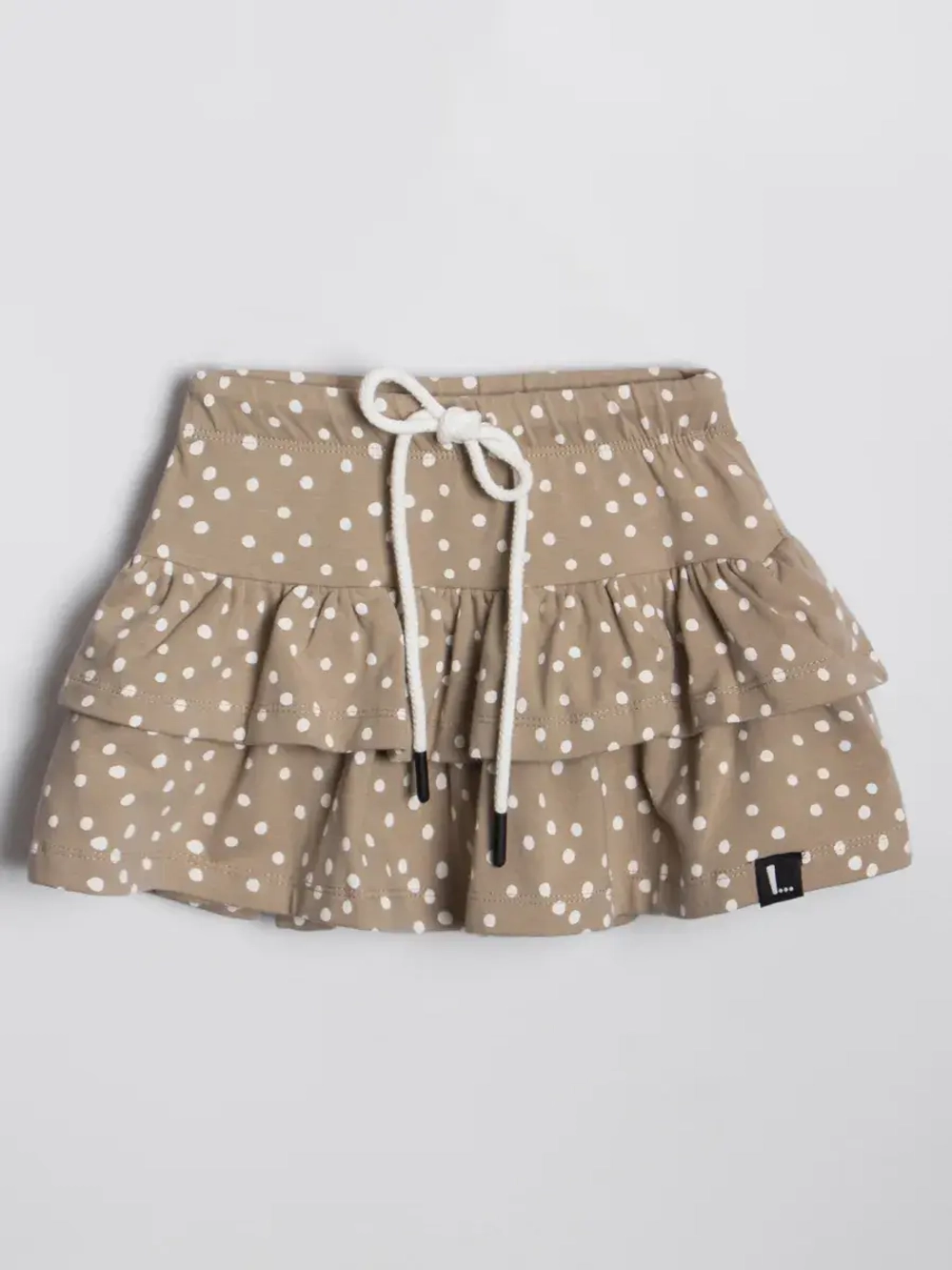 Летний костюм для девочки с юбкой-шорты