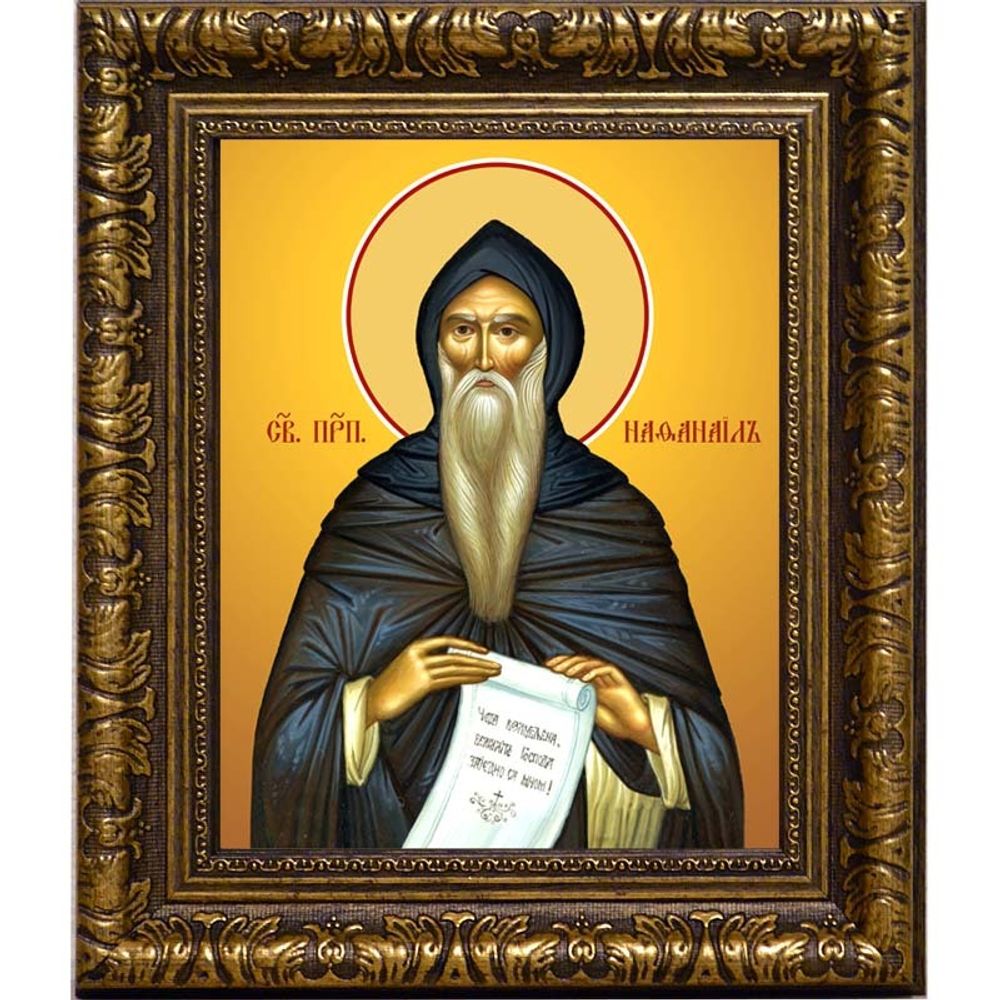 Нафанаил Нитрийский преподобный. Икона на холсте.