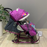 Коляска комбинированная «Ника Детям 5-1» со снеговиком орхидея (арт. НДТ5-1/6)