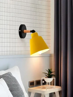 Бра настенный светильник Outframe, светильник настенный, цоколь Е27, желтый