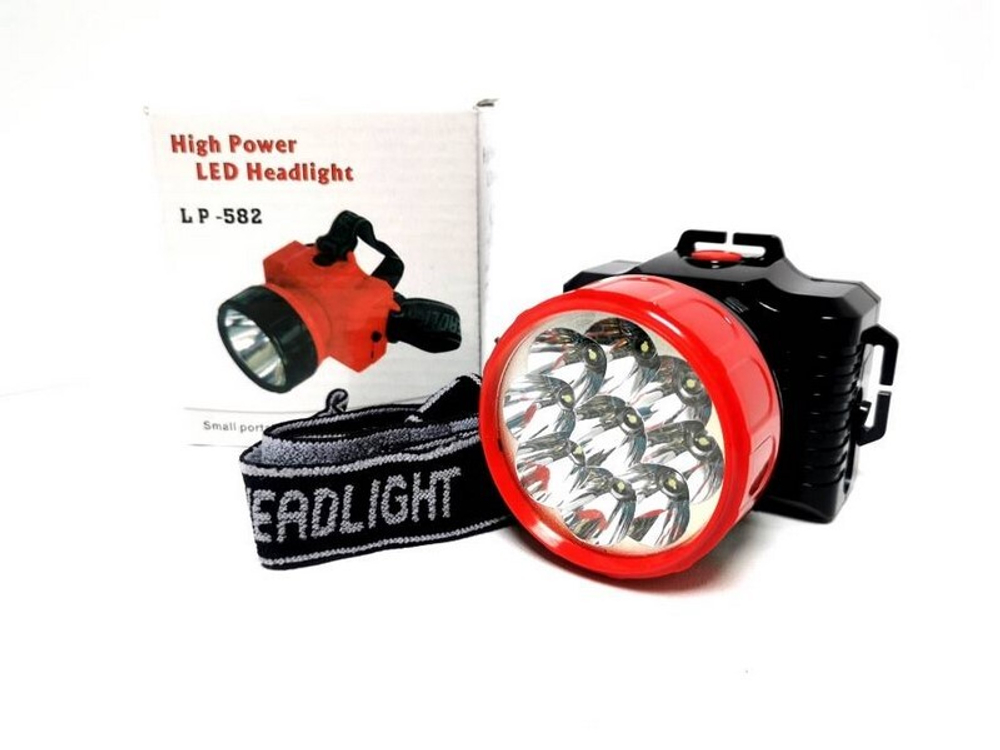 Фонарик аккумуляторный налобный LED LP-582