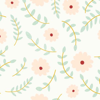 Нежные цветы и ветки