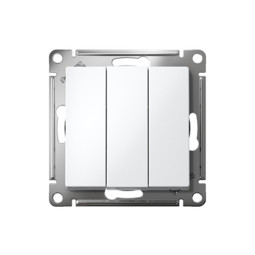 Выключатель 3-кл. СП AtlasDesign 10А IP20 (сх. 1+1+1) 10AX механизм бел. SE ATN000131